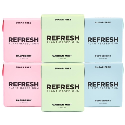 Zuckerfreier natürlicher Kaugummi Variety Pack - langanhaltende Xylit Aromen - Bild 3 von 9