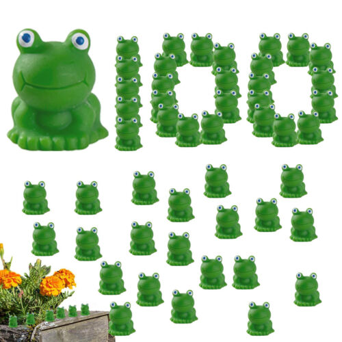 100Pcs Mini Frogs Garden Decor Frog Figurines Miniature Home Decor - Picture 1 of 15