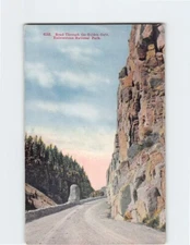 Postcard The Road through Golden Gate Yellowstone National Park USA