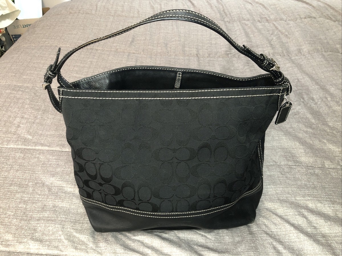 Coach Black Shoulder Handbag No. L053-2156 | eBay
