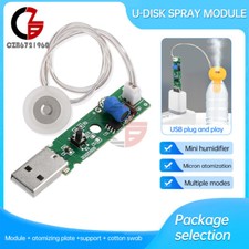 USB DC5V Ultrasonic Mist Maker Atomizing Module Humidifier DIY Kits 108KHZ