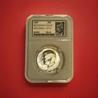 1967 / 6710 JFK - KENNEDY HALF DOLLAR [KEEPSAKE SLAB] (40% SILVER) BU/MS+ UNC