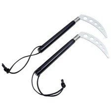 Black Competition Kamas Weapon For Martial Arts Karate Training - Pair