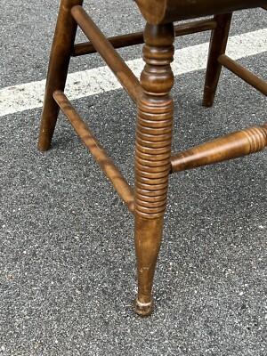 Vintage NICHOLS & STONE Hitchcock Style Maple Chair Signed | eBay