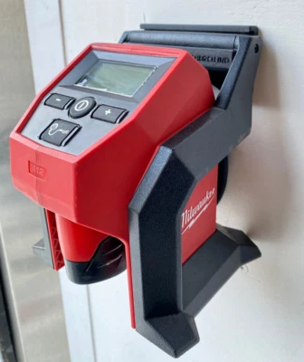 Milwaukee M12 Compact Inflator Wall Mount, PETG