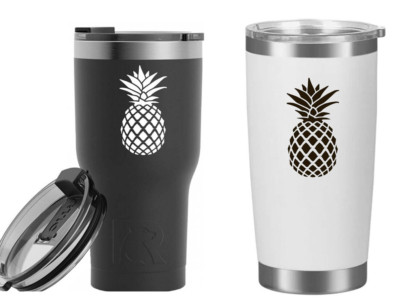 4 Pack 3'' Pineapple Vinyl Decals Car Truck Tumbler Laptop Tablet Notebook Window