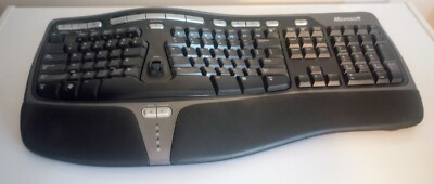 Microsoft KU-0462 Natural Ergonomic Keyboard 4000 v1.0 USB Wired -TESTED
