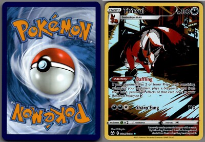 2023 Pokemon, Crown Zenith Galarian Gallery, #GG17/GG70 Thievul, Holo ...