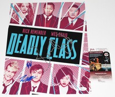 BENEDICT WONG WADSWORTH JAMES CAST SIGNED DEADLY CLASS 11x14 POSTER PHOTO JSA X3