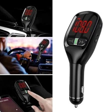 Bluetooth FM Transmitter G11S Car Kit USB TF Music Player Large Display Screen