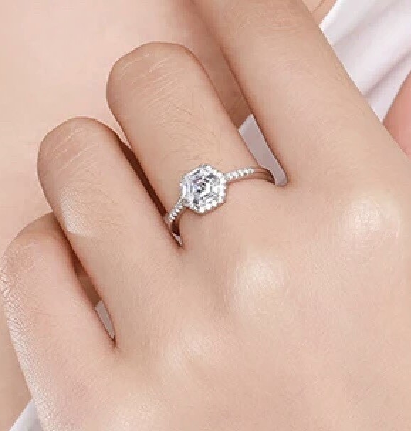 Diamond Silver Ring S925 Sz 6,7,8,9 | eBay