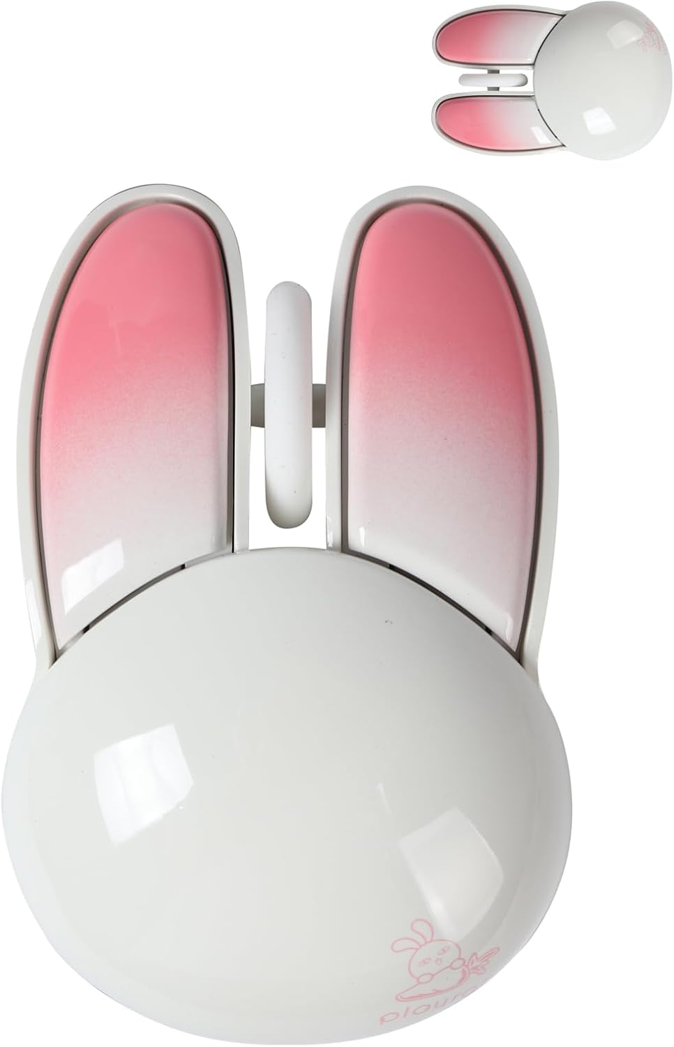 Cute Bunny-Shaped Bluetooth Wireless Mouse Quiet USB Optical Silent Design-image