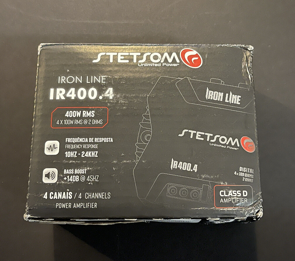 カーオーディオ Stetsom IR400.4 Stetsom IR 400.4 Compact Digital Multi Channel Amplifier 4