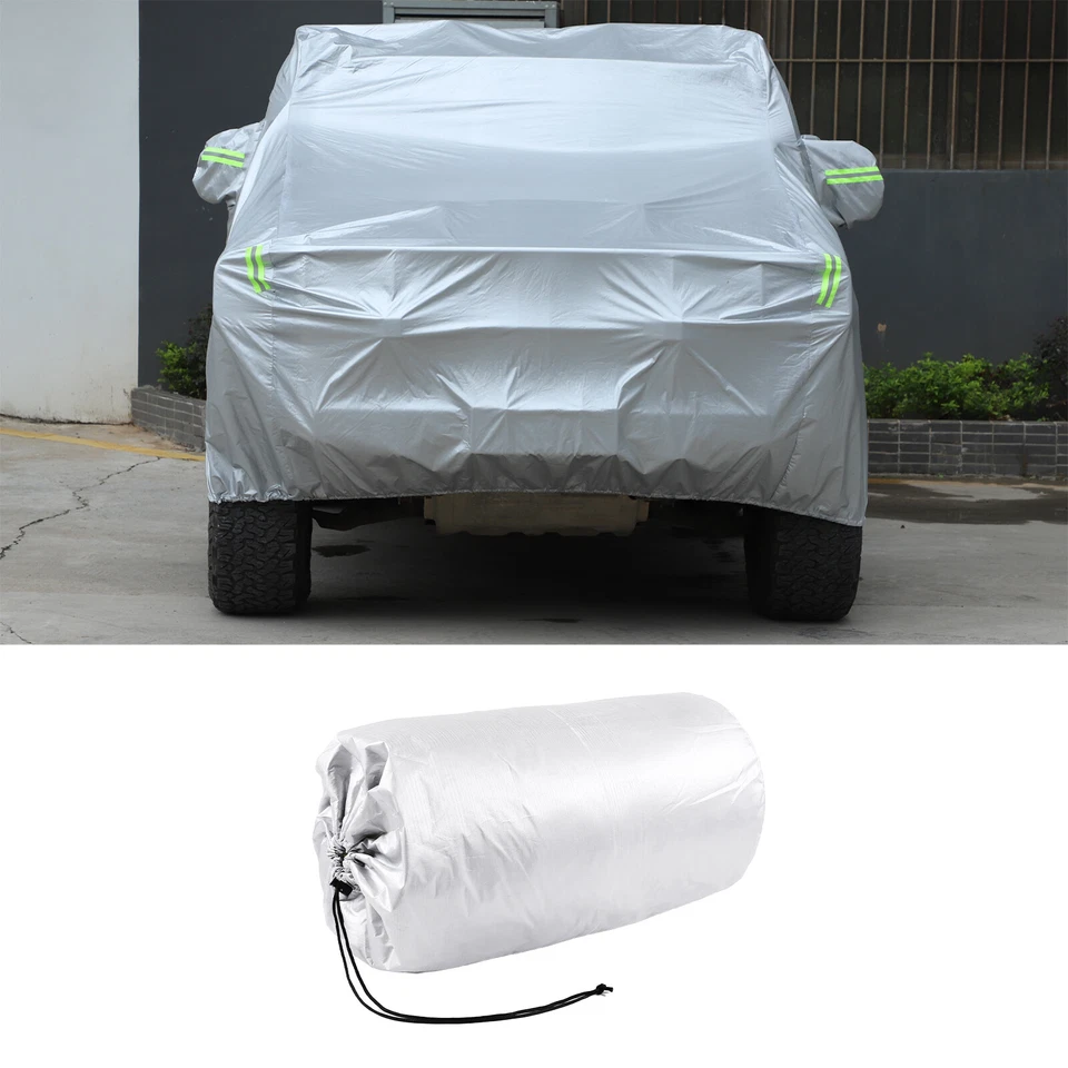 Car Cover Fitted Waterproof Outdoor Sun Rain Snow Dust For Hummer H2 2003-2009 - Image 4 of 4