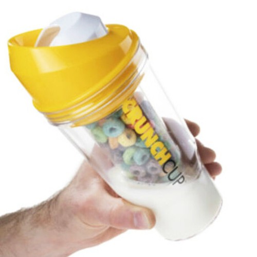 The CrunchCup - Eine tragbare Müslischasse - gelb - Bild 3 von 4