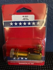 USH-Dual Push Button Starter/Horn Switch-Brass Case- M-163C -1/2" -12V D.C. Only