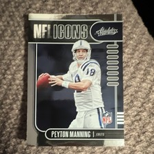 Panini 2019 Absolute NFL Icons Peyton Manning #7 Colts Football Card