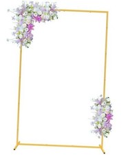 Square Backdrop Stand Metal 6.6FT x 4FT Wedding Arch 6.6 FT x 4.0 FT Gold
