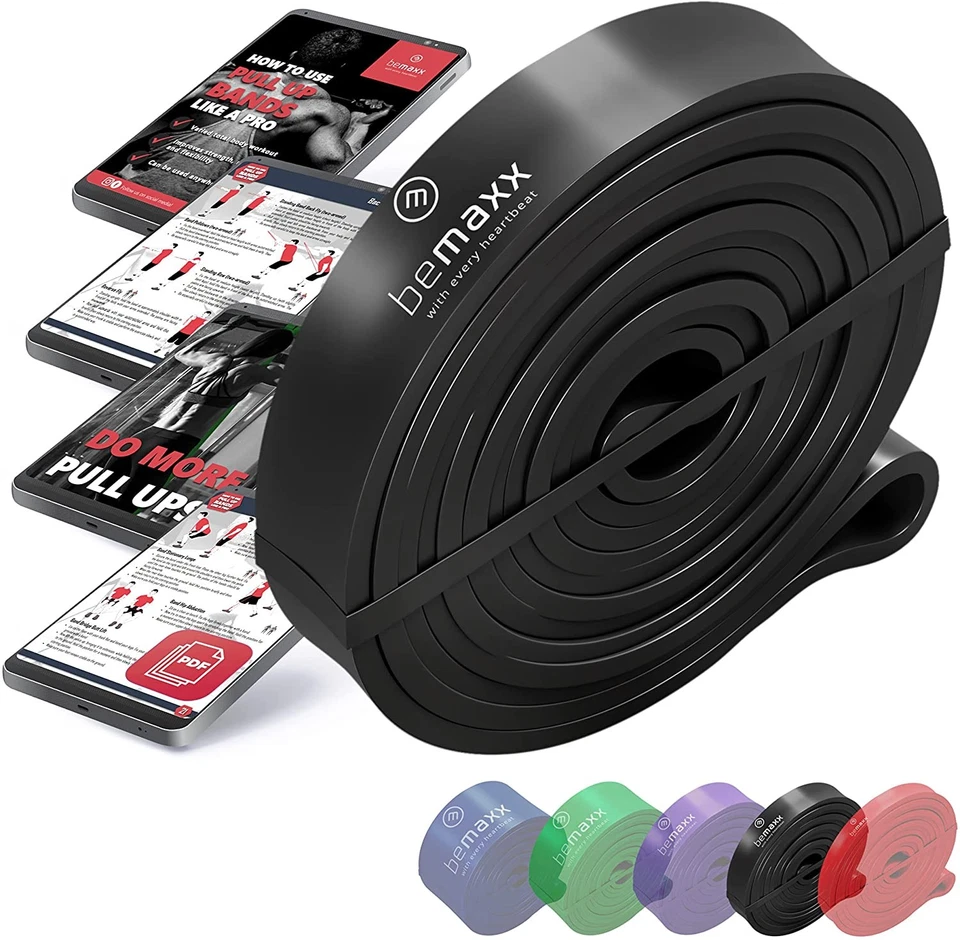 PLCONCEPTS GMBH & CO. KG BeMaxx Fitnessband Pull Up Resistance Band Klimmzughilfe schwarz