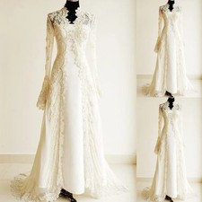 White Bridal Lace Jacket Coat with Long Sleeves for Wedding Dress Lace Cape