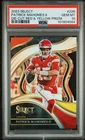 Patrick Mahomes PSA 10 Die-Cut Red & Yellow Prizm Panini Select #226 2023 Chiefs