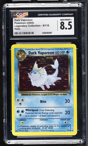 Dark Vaporeon graded CGC 8.5 for sale on eBay