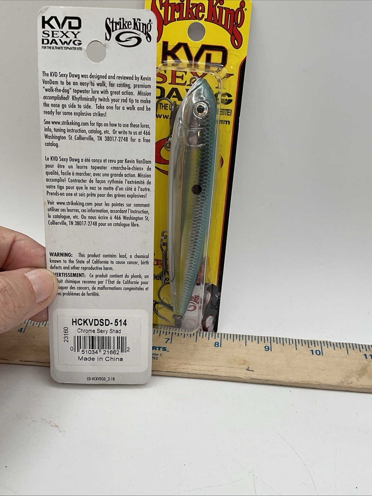 Lot of 5 Strike King KVD Sexy Dawg Top water Lures ~ New In Package - Image 10