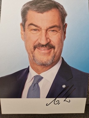 Dr. Markus Söder, Bayerischer Ministerpräsident Autogrammkarte ca. 21x30 cm