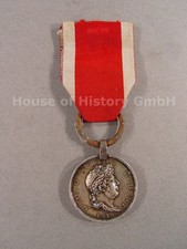 154458: K&ouml;nigreich Hannover Waterloo Medaille, 1815 Silber, Landwehr Salzgitter