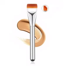 Foundation Brush for Liquid Makeup,Concealer Brush,Cosmetic Silver 