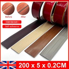 2M Self Adhesive Carpet Edge Strip PVC Floor Transition Strip Door Threshold UK