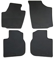 GummifußMatten FüR Skoda Rapid 2012- Gummimatten FußMatten Set Matten 4-Teilig