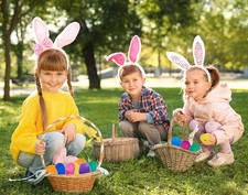 50 Pack Plastic Easter Eggs 2.3'' Hinged Fillable Assorted Colors Egg Hunt