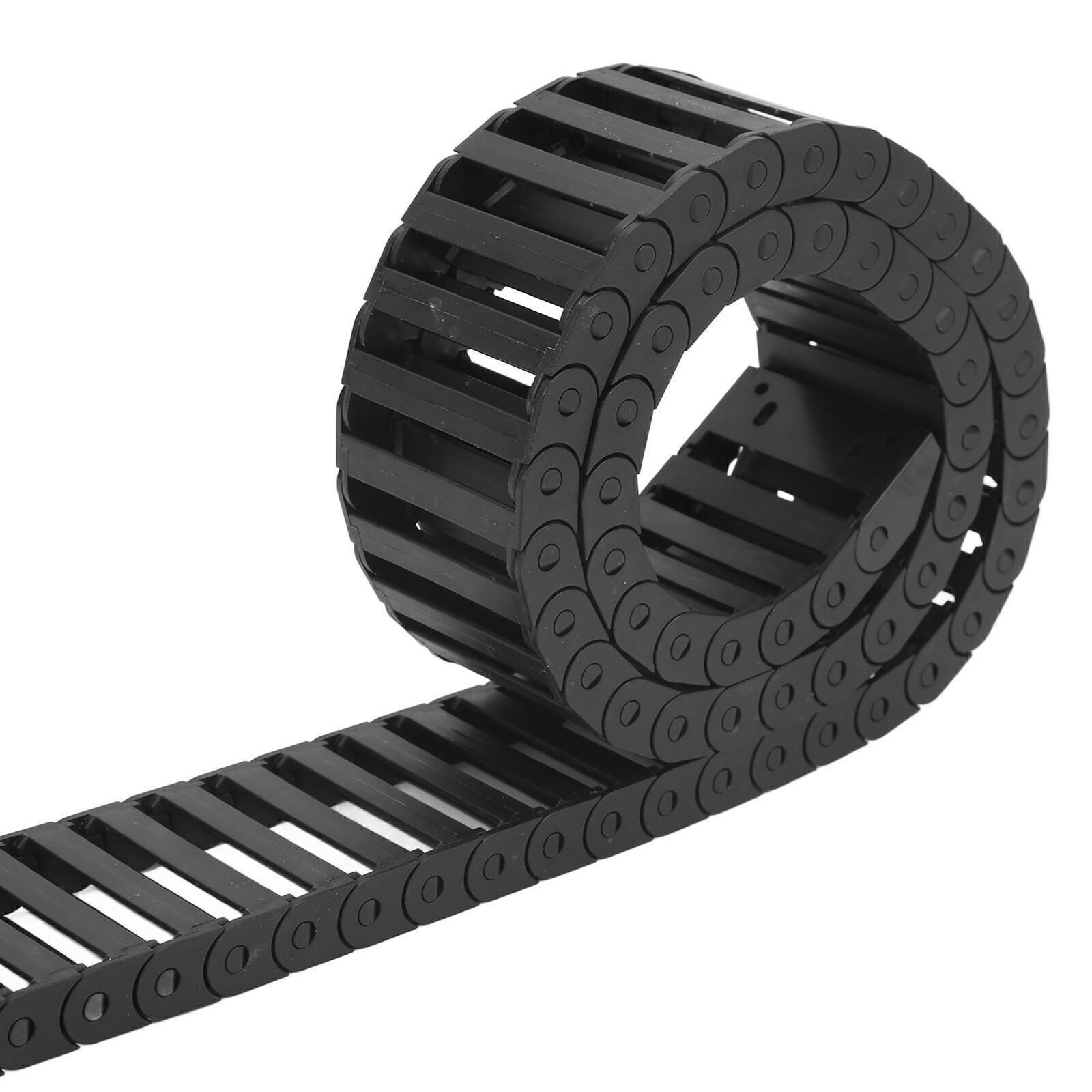 Nylon Drag Chain 1m Length Good Toughness PA66 Temperature Resistance Black