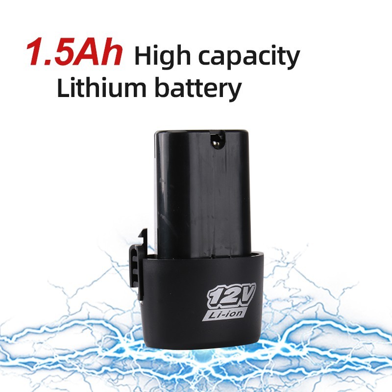 Portable 12V Cordless Drill Set with Charger & Accessories Kit for Home Repair