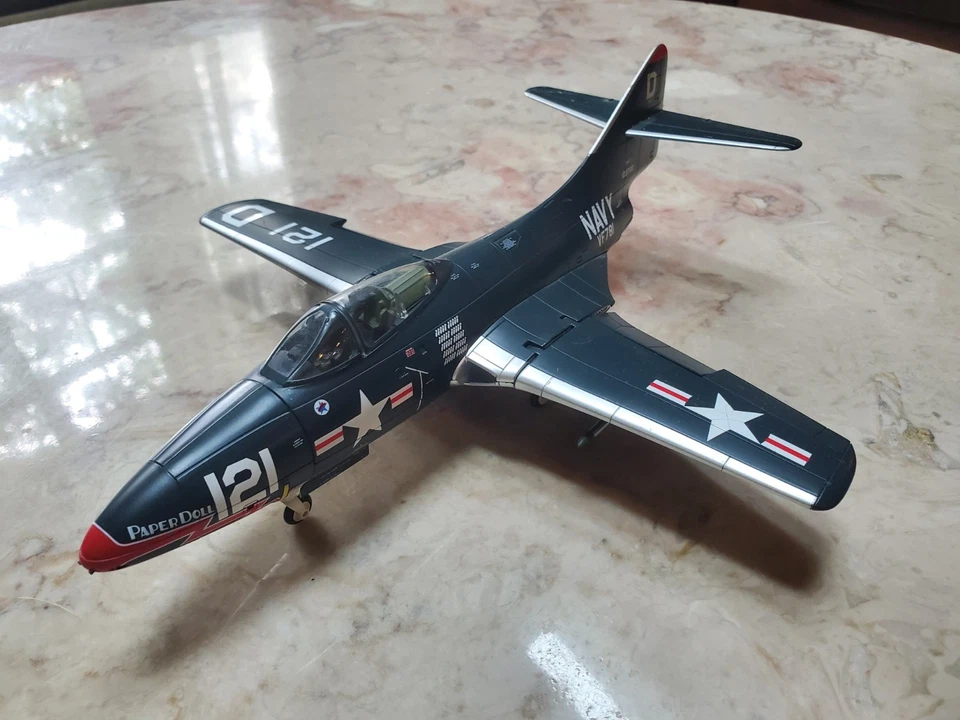 Hobby Master Grumman F9F-2 Panther Paper Doll VF-781 USS Bon Homme Richard 1951 - Image 3 of 4