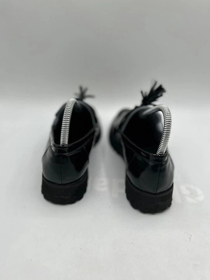 Zapatos informales cómodos sin cordones de charol negro talla 7,5 Jones mocasines para mujer Foto 3 de 4