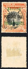 North Borneo SGD41 5c Perf 13.5-14 Post Due M/M Cat 9 Pounds