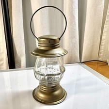 Vtg AVON Candy Pellet Container Glass & Metal...