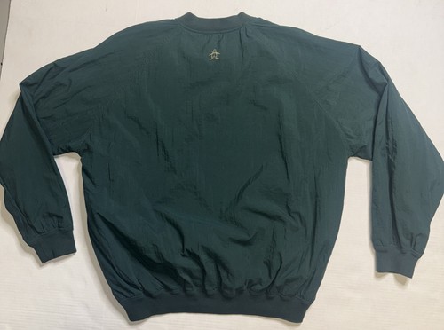 Vintage Grand Slam Men's Size M Hunter Green Pullover Wind/Rainwear Golf Jacket - Picture 6 of 7