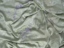 Sari 7 Yards Green Beaded