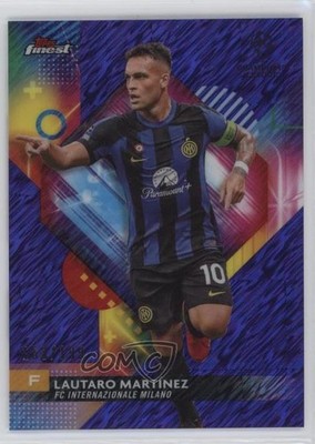 2023 Finest UEFA Club Competitions Purple Shimmer Refractor Lautaro Martinez 9e1