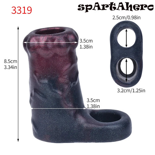 Silicone Soft Chastity Cage Skin Feeling Sleeve Lock For Men Male Erotic Goods - Picture 9 of 23