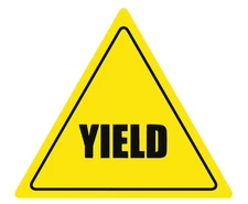 Yield Sign Vinyl Decal Car Truck SUV Laptop Yield Sign Sticker