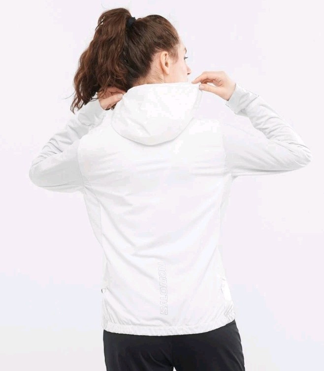 Giacca donna Salomon Light Shell bianca taglia media