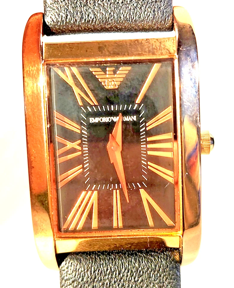 Emporio Armani Rectangle SUPER SLIM Quartz Watch – Model AR-2035 - Image 2 of 4