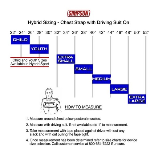 Simpson Racing HSMED11M61 Hybrid Sport Head Restraint Medium M6 - Bild 5 von 12