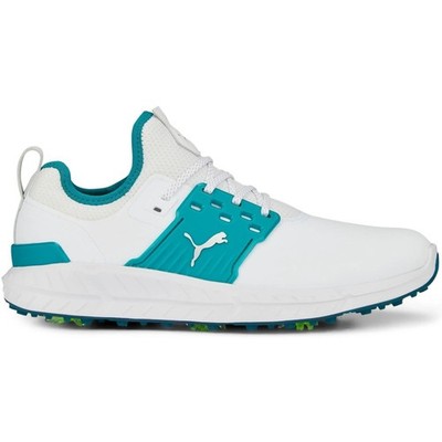 NEW Puma Men's Ignite Articulate Golf Shoes White/Green Lagoon Size 9.5M