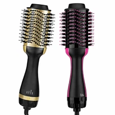 4-in-1 Hot Air Brush – Dryer, Volumizer, Curler & Straightener – 1000W