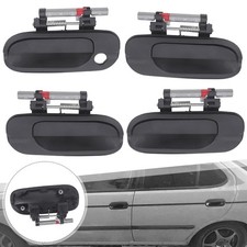 Set of 4 Exterior Outside Door Handle Black A...